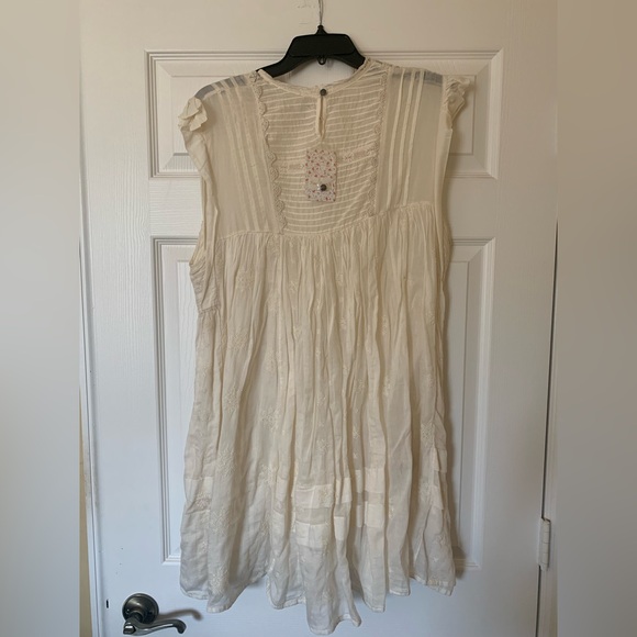 NWT Free‎ People Embroidered Babydoll Dress Boho Cottagecore Romantic Coquette - Picture 4 of 8